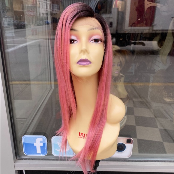 Pink Ombre Lacefront Wig